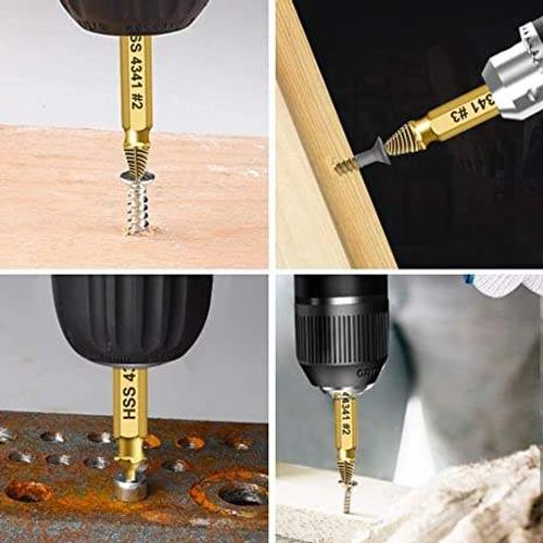 Ferramenta universal de remoção de parafusos, rosca anti-deslizante, remoção anti-rosca, remoção de broca de batida de artefato