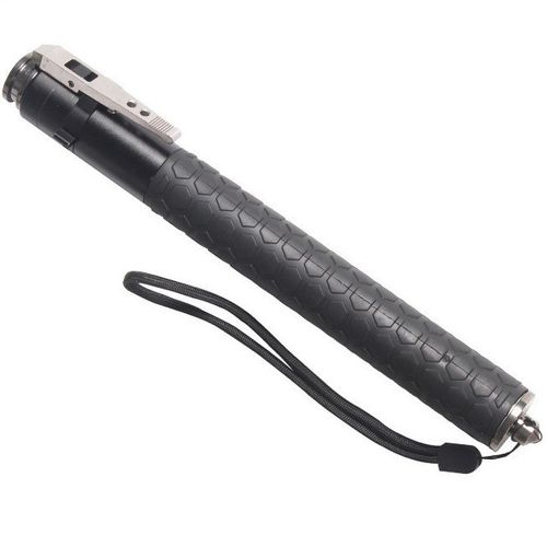 Chicote de mola automático, autodefesa legal, chicote telescópico estendido