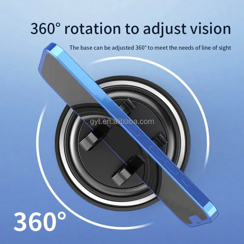 Greatyt suporte para smartphone, giratório de 360 ​​graus, silicone antiderrapante, desktop, painel do carro, suporte para telemóvel