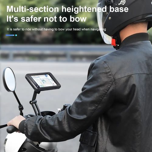 Suporte universal para telefone para motocicleta e bicicleta, rotação 360 ajustável, à prova d'água