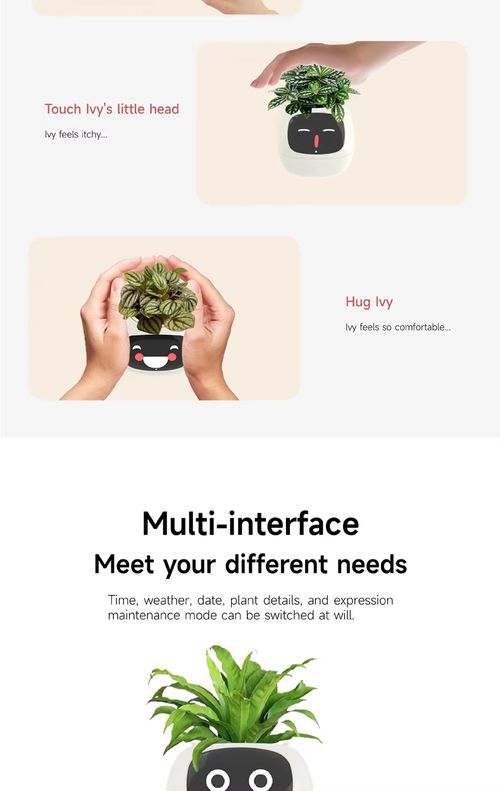 Plantadores inteligentes com inteligência artificial, monitores de tempo-temperatura e muitas animações expressivas