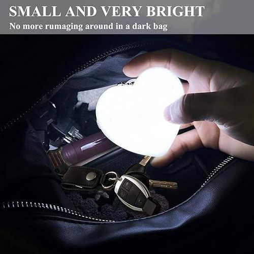 Coração em forma de saco elétrico luz bolsa luz toque sensível carteira LED
