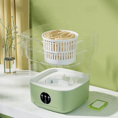 11L Mini Máquina de Lavar Roupa Dobrável Pequena Máquina de Lavar Roupa Interior Automática de Bebê Portátil Luz Azul Máquina de Lavar Antibacteriana