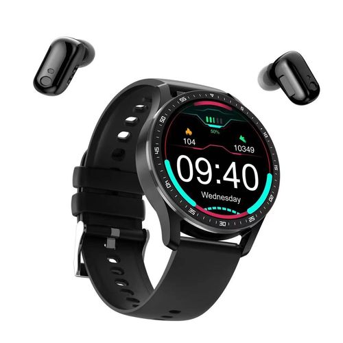 Binaural TWS sem fio bluetooth esportes fone de ouvido de música inteligente para ouvir chamadas assistir 2-em-1