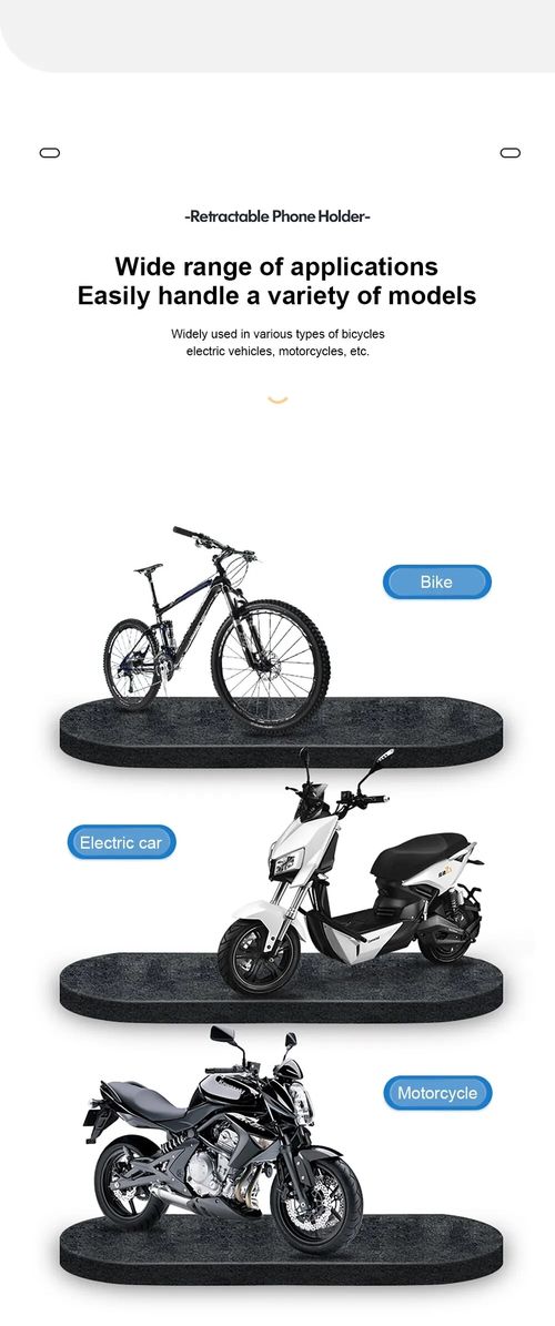 Suporte universal para telefone para motocicleta e bicicleta, rotação 360 ajustável, à prova d'água
