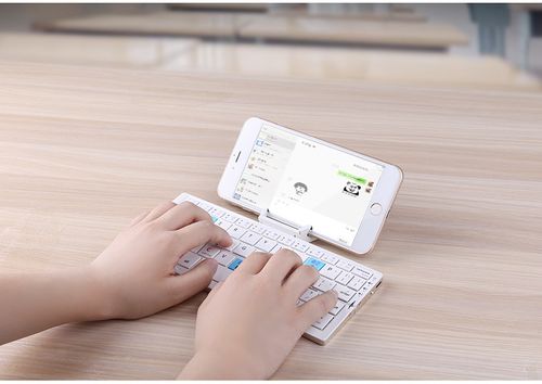 Mini Folding Bt Wireless Charging Stand Teclado   Android Ios PC universal