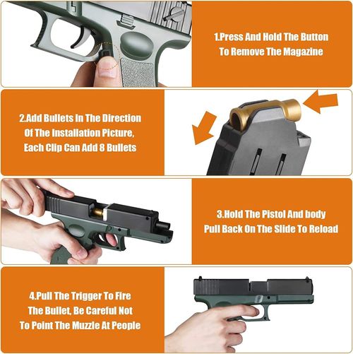 SL Safety Pistol Soft Bullet Gun Toy
