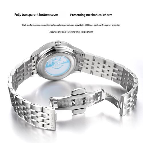 I&W512G Swiss Fashion Light Luxury Couple Watch Stainless Steel Case Sapphire Crystal Miyota 8205 Seiko NH36 Movement Luminous Non-luminous Optional