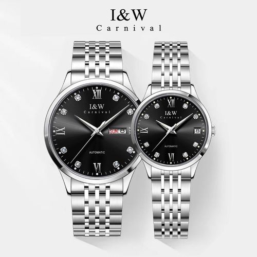 I&W512G Swiss Fashion Light Luxury Couple Watch Stainless Steel Case Sapphire Crystal Miyota 8205 Seiko NH36 Movement Luminous Non-luminous Optional
