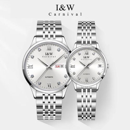 I&W512G Swiss Fashion Light Luxury Couple Watch Stainless Steel Case Sapphire Crystal Miyota 8205 Seiko NH36 Movement Luminous Non-luminous Optional