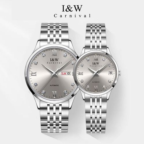 I&W512G Swiss Fashion Light Luxury Couple Watch Stainless Steel Case Sapphire Crystal Miyota 8205 Seiko NH36 Movement Luminous Non-luminous Optional