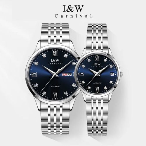 I&W512G Swiss Fashion Light Luxury Couple Watch Stainless Steel Case Sapphire Crystal Miyota 8205 Seiko NH36 Movement Luminous Non-luminous Optional