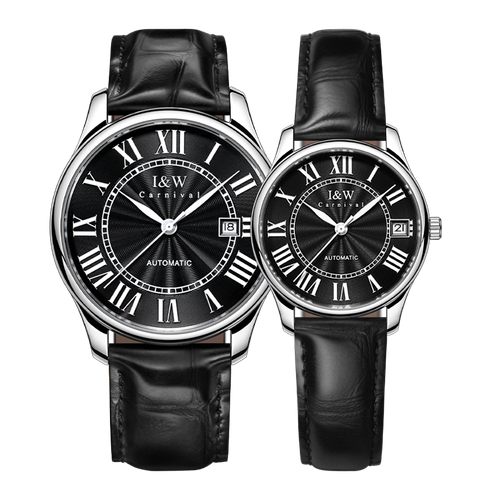 Rocks 665 Couple's Quartz Watch Romantic Dial Sapphire Scratch-Resistant Glass Witness Love Time Steel Strip quartz watcheel Stri