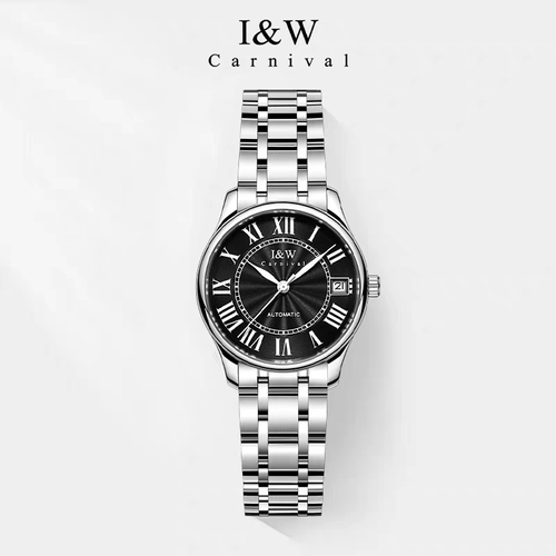 ​IW Men's Watch Miyota Automatic Movement, Stainless Steel Case, Water Resistance, Solid Stainless Steel Leather Strap, Diver Functions  Daytime Illumination