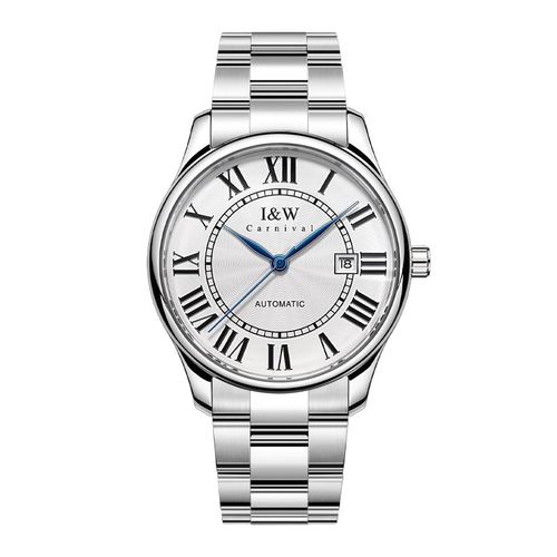 ​IW Men's Watch Miyota Automatic Movement, Stainless Steel Case, Water Resistance, Solid Stainless Steel Leather Strap, Diver Functions  Daytime Illumination