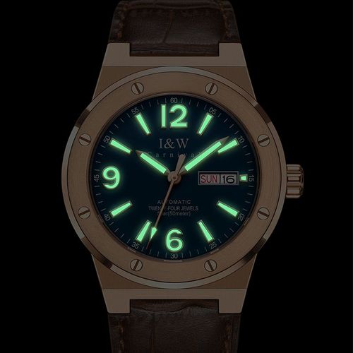 PSQ-I&W589 Luxury Sports Mechanical Watch NH36 Top Brand New Fashion Analog Men's Date Automatic Movement Relogio Masculino Luminous