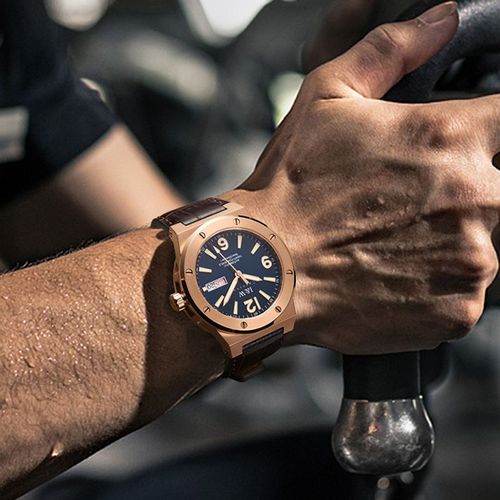 PSQ-I&W589 Luxury Sports Mechanical Watch NH36 Top Brand New Fashion Analog Men's Date Automatic Movement Relogio Masculino Luminous