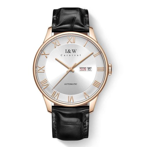 PSQ-I&W513 Luxury Brand High End Men's Mechanical Watch New MIYOTA Automatic Sapphire Waterproof Relogio Masculino with Leather Band