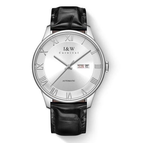 PSQ-I&W513 Luxury Brand High End Men's Mechanical Watch New MIYOTA Automatic Sapphire Waterproof Relogio Masculino with Leather Band