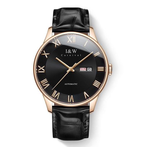 PSQ-I&W513 Luxury Brand High End Men's Mechanical Watch New MIYOTA Automatic Sapphire Waterproof Relogio Masculino with Leather Band