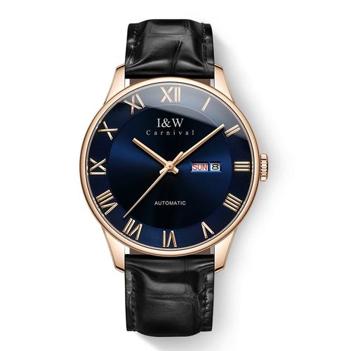 PSQ-I&W513 Luxury Brand High End Men's Mechanical Watch New MIYOTA Automatic Sapphire Waterproof Relogio Masculino with Leather Band