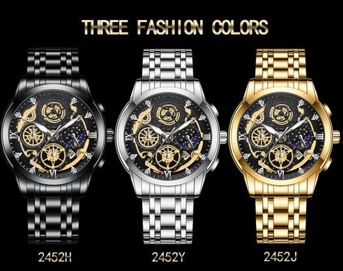 Men's Fashion Hollow Luxury Business Quartz Watch