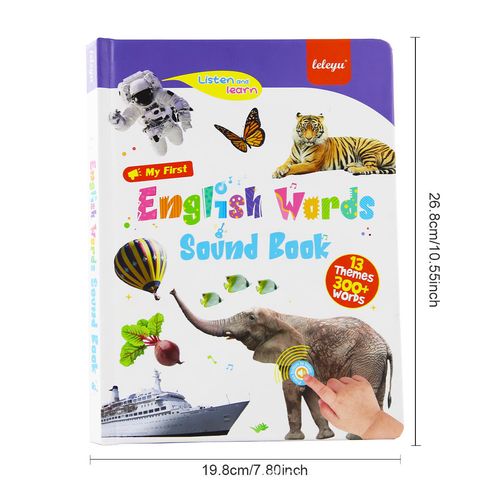 English Sound Books Kids Learn to Learn 300+ Words Book With 13 Learning Themes Activity Sound Book