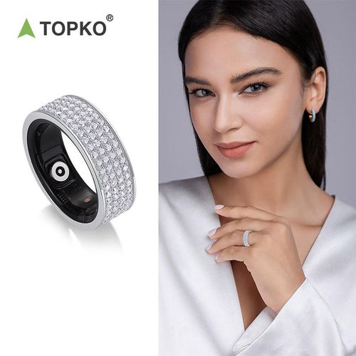 Fitness Tracking Smart Ring with Heart Rate Blood Oxygen Sleep Monitoring IP68 Waterproof No APP Subscription