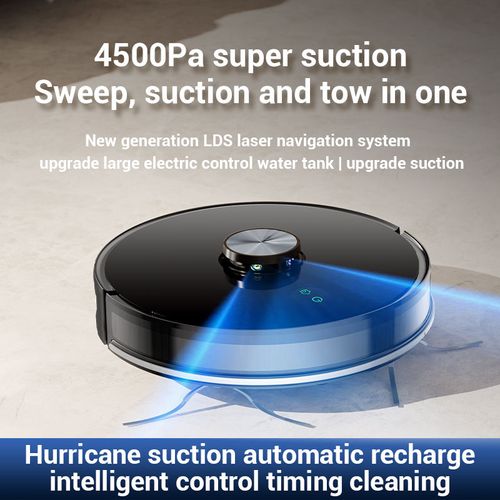 Laser Map No-go Zone Industrial Self Cleaning Strong Suction Robot Vacuum Cleaner Brush-less APP Floor Cleaning Robot