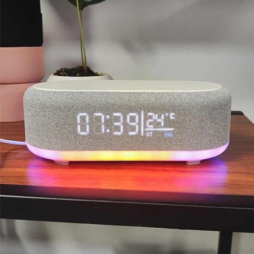 Multi-Functional Wireless Charging Night Light Speaker Fast Wireless Charging Earphone Digital Magnetic for Travel