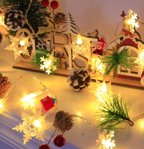 Christmas Bell Wreath Cranberry Doll Party Decorative Lights