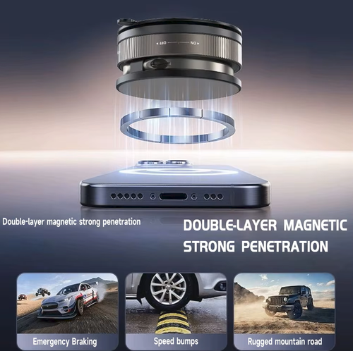 360° Rotation Adjustable Vacuum Magnetic Suction Cup Phone Mount Bracket Universal Cell Phone Holder For Car