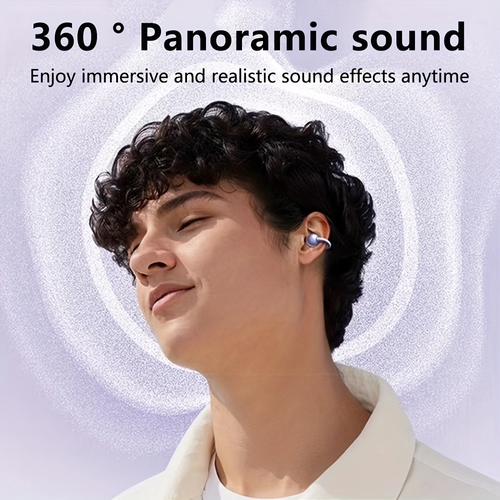 Purple 126 ear clip wireless Bluetooth headset prevents sports phone from hanging on the ear and lasts for a long time
