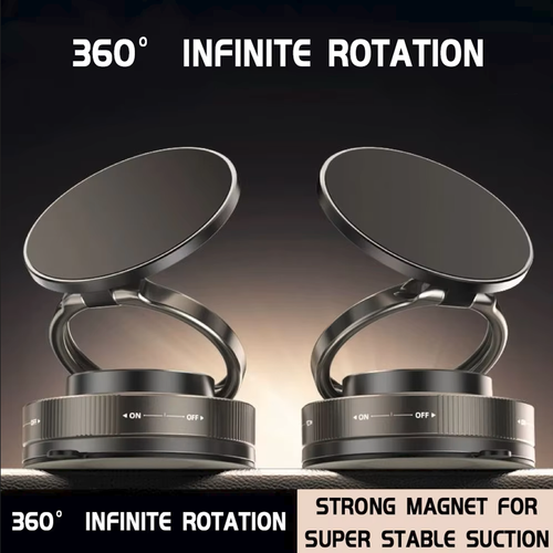 360° Rotation Adjustable Vacuum Magnetic Suction Cup Phone Mount Bracket Universal Cell Phone Holder For Car