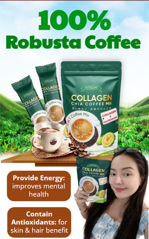 Fitgum Collagen Chia Coffee-Buy one get one free