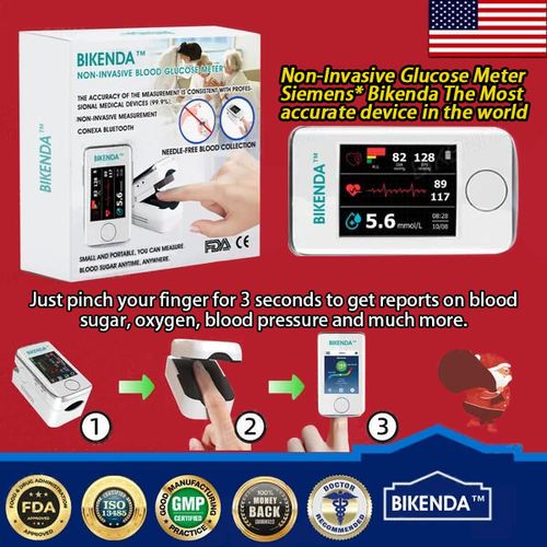 OFFICIAL STORE Bikenda™ Non-InvasiveBlood Glucose MeterExclusive Gift 99.9%Accuracy