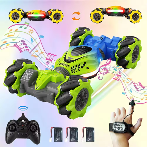 Four Wheel Drive Remote Control Car Toy 2.4G Radio Control Car RC Watch Gesture Sensor Rotate Twist Stunt Drift Car Toy