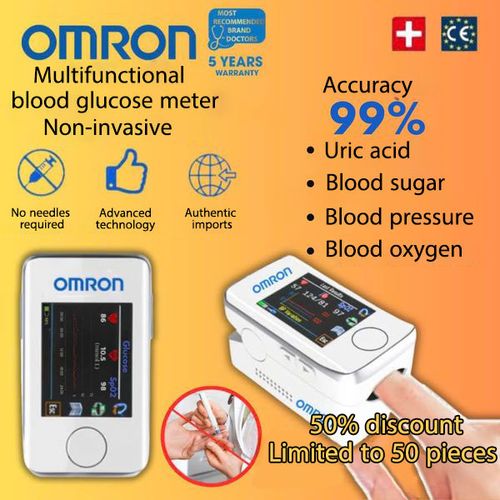 جهاز قياس السكر في الدم Omron عالي الدقة وغير جراحي