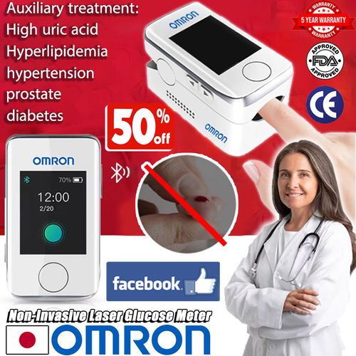 جهاز قياس السكر في الدم Omron عالي الدقة وغير جراحي