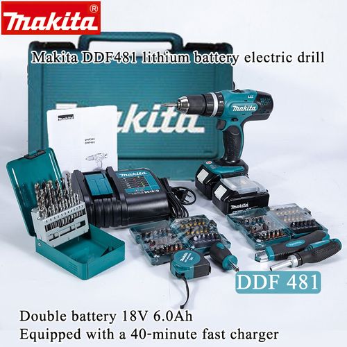 Makita electric drill DDF481 rechargeable brushless 48V high-power electric drill