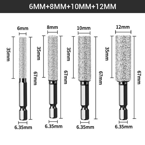 Hexagonal heated hole for drilling and grinding