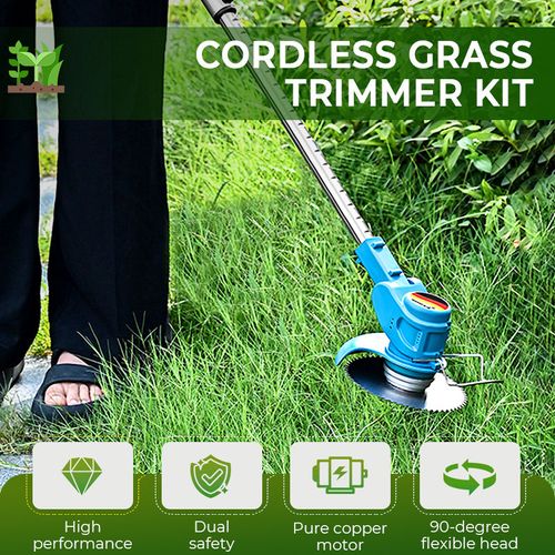 Multifunction Cordless Grass Trimmer Kit