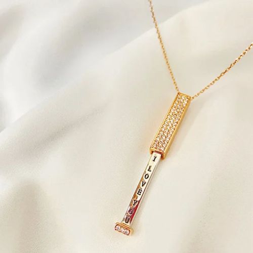 💖Nice Gift! I Love You -Hidden Message Necklace（ Without gift box）