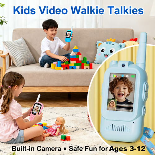 ⭐ Kids Video Walkie Talkies – 2 Pack