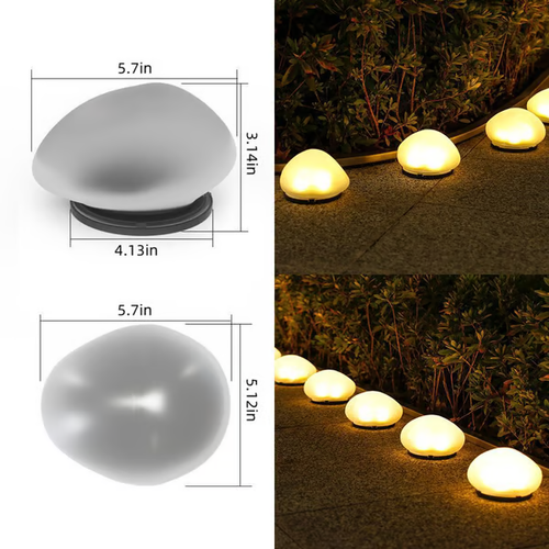 🔥Solar Powered Stone Garden Light-2pcs