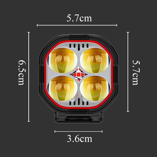 High Brightness Motorcycle Spotlight with Adjustable Bracket