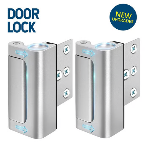2-Pack Security Door Locks---Mechanical Door Blockers