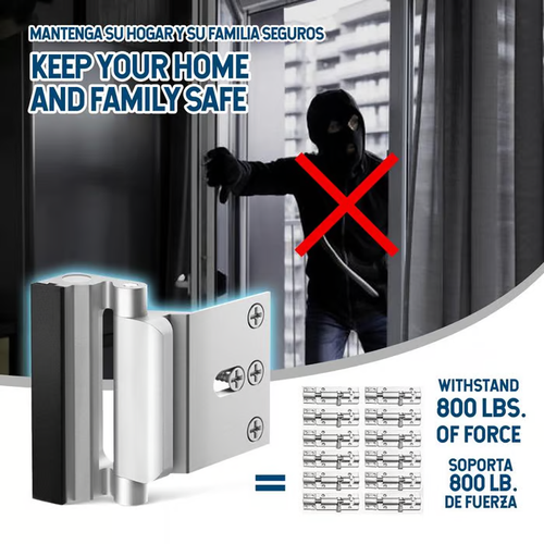 2-Pack Security Door Locks---Mechanical Door Blockers