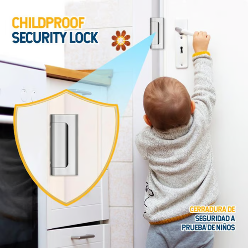 2-Pack Security Door Locks---Mechanical Door Blockers