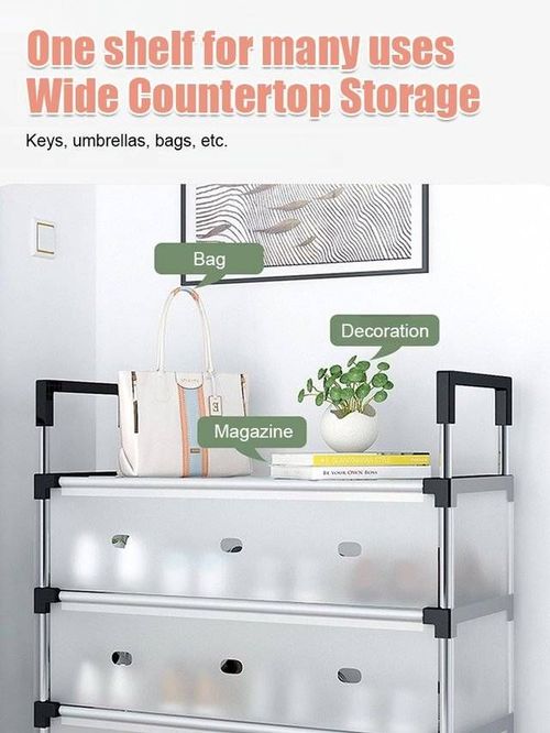 Space Saving Multi-Layer Dustproof Shoe Rack-Upgrade-5 layers